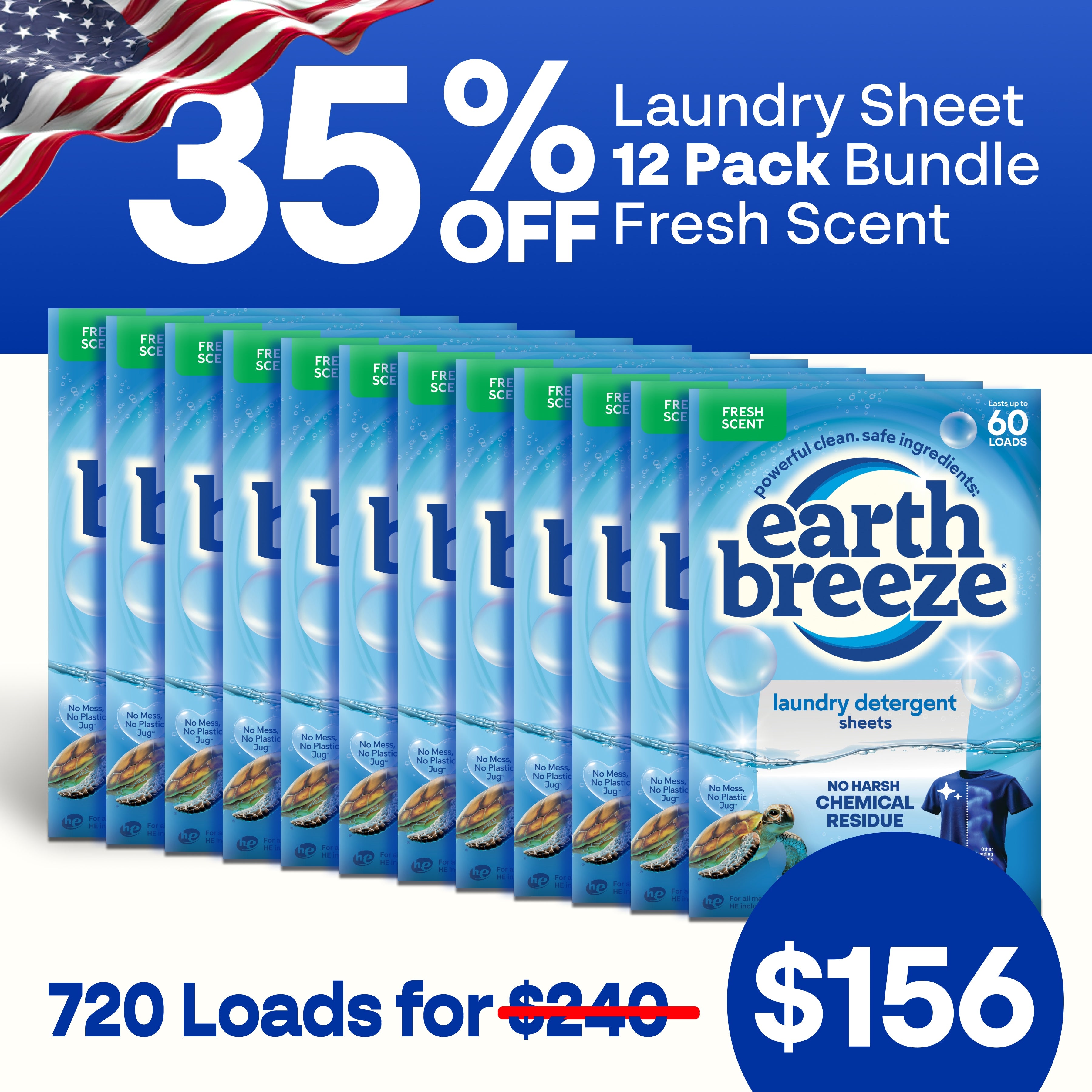 Laundry Sheet Bundle - 12 Pack