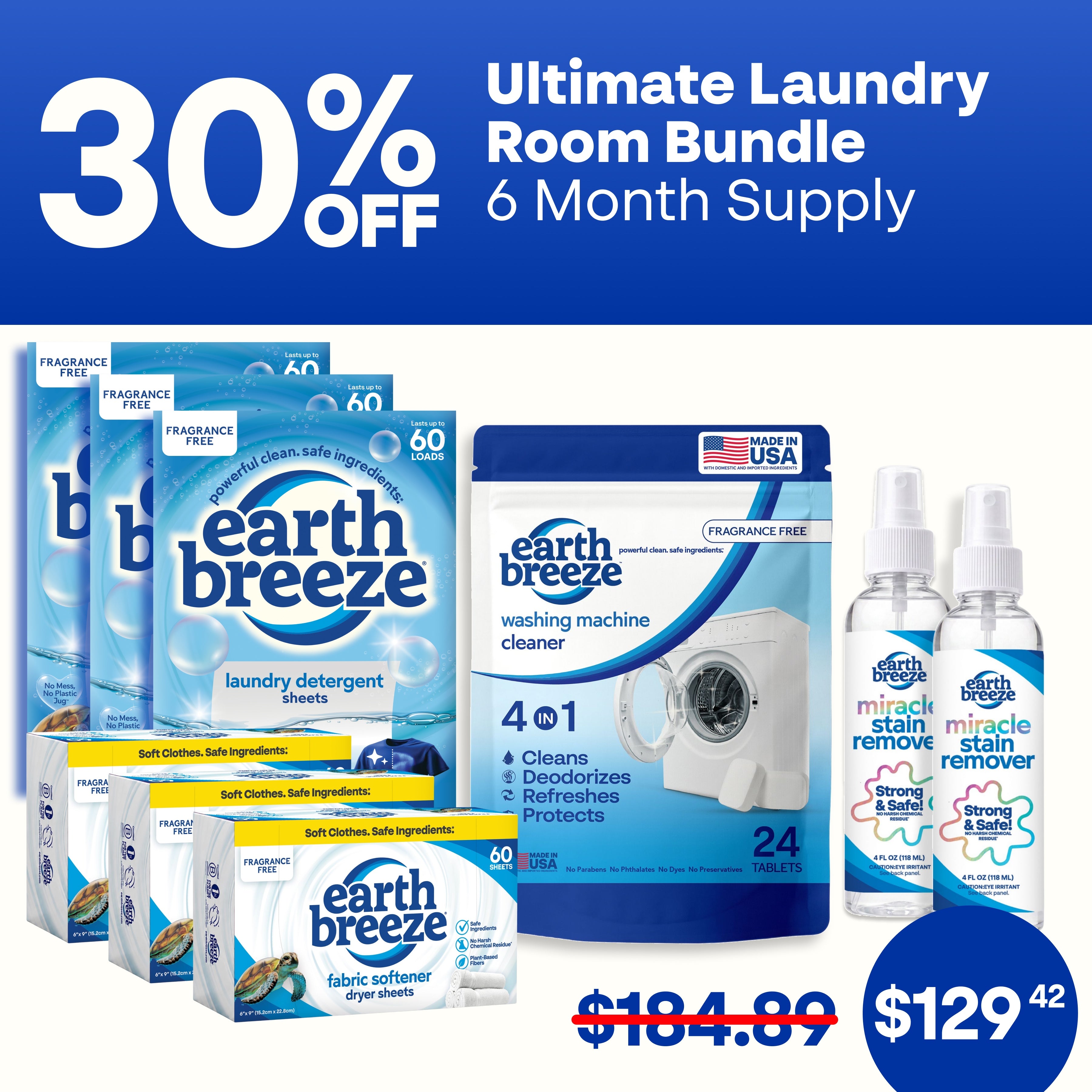 Ultimate Laundry Room Bundle 6 Month Supply
